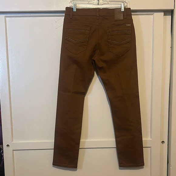 Slim Fit Brown Jeans with Earthy Tone - Picture 6 of 7